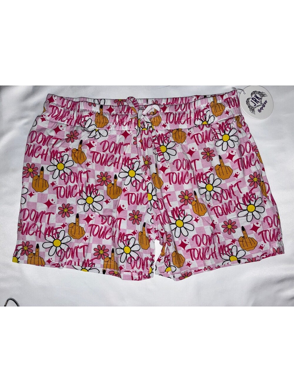 JRK Bamboo Dont Touch Me Womens Shorts Small NWT